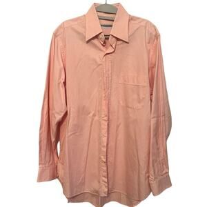 Tincati Milano Pink Dress Shirt Solid •16/41• Premium Oxford Cotton Italy
